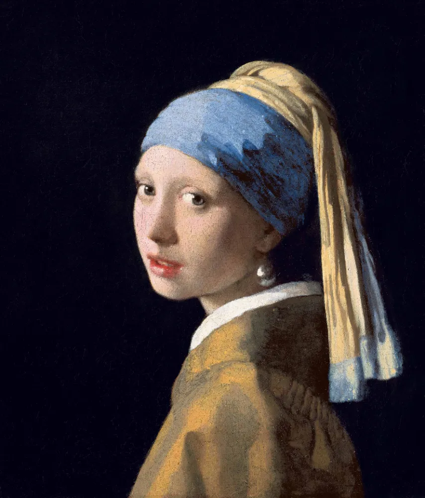 Vermeer, Girl with a Pearl Earring, c. 1665, Oil on canvas, 44.5x39 cm, The Hague, Mauritshuis (Image taken from the Public Domain)